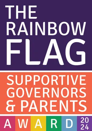 The Rainbow Flag Award - Supportive Governors & Parents Award 2024 logo