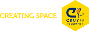 Cruyff Court Foundation logo in yellow