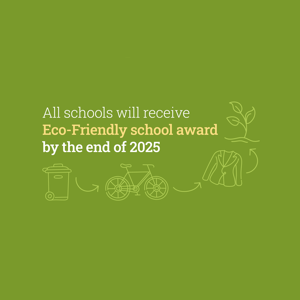 All schools will receive Eco-Friendly School Award by the end of 2025