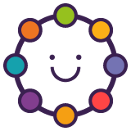 Witherslack Happy Network icon with a smiley face on a transparent background