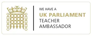 We Have A UK Parliament Teacher Ambassador Award Logo